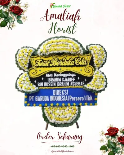 Papan Bunga Duka di Omah Kebon Bekasi